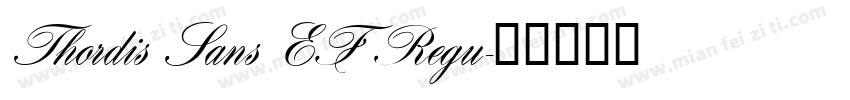 Thordis Sans EF Regu字体转换